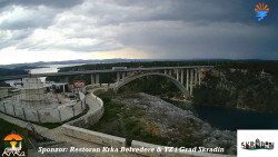 Skradin, řeka Krka, most A1