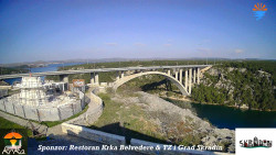 Skradin, řeka Krka, most A1