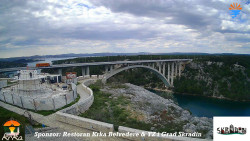 Skradin, řeka Krka, most A1