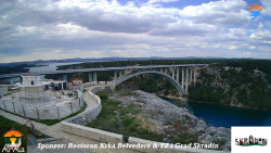 Skradin, řeka Krka, most A1