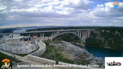 Skradin, řeka Krka, most A1