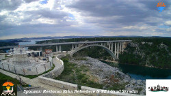 Skradin, řeka Krka, most A1