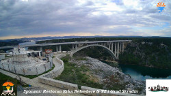 Skradin, řeka Krka, most A1