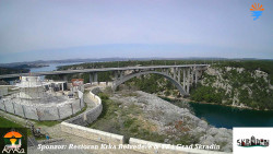 Skradin, řeka Krka, most A1