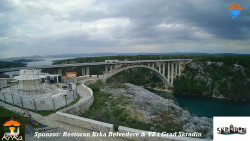Skradin, řeka Krka, most A1
