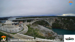 Skradin, řeka Krka, most A1