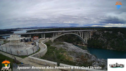 Skradin, řeka Krka, most A1