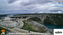 Skradin, řeka Krka, most A1