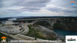 Skradin, řeka Krka, most A1