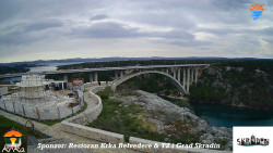 Skradin, řeka Krka, most A1