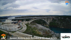 Skradin, řeka Krka, most A1