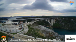 Skradin, řeka Krka, most A1