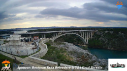 Skradin, řeka Krka, most A1