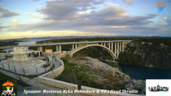 Skradin, řeka Krka, most A1