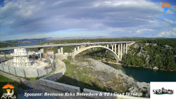 Skradin, řeka Krka, most A1