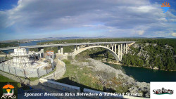 Skradin, řeka Krka, most A1