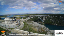 Skradin, řeka Krka, most A1