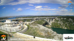 Skradin, řeka Krka, most A1