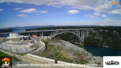 Skradin, řeka Krka, most A1