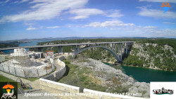 Skradin, řeka Krka, most A1