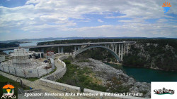 Skradin, řeka Krka, most A1