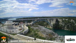 Skradin, řeka Krka, most A1