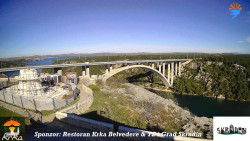 Skradin, řeka Krka, most A1