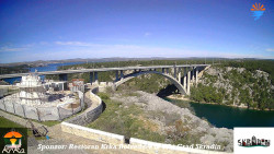 Skradin, řeka Krka, most A1