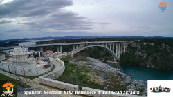 Skradin, řeka Krka, most A1