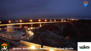 Městečko Skradin - Skradin, řeka Krka, most A1 - 31.3.2026 v 06:15 Městečko Skradin - Skradin, řeka Krka, most A1 - 31.3.2026 v 06:15