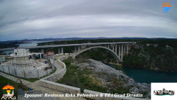 Skradin, řeka Krka, most A1