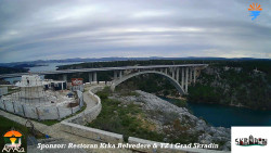 Skradin, řeka Krka, most A1