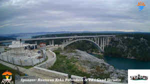 Městečko Skradin - Skradin, řeka Krka, most A1 - 31.3.2026 v 16:15 Městečko Skradin - Skradin, řeka Krka, most A1 - 31.3.2026 v 16:15