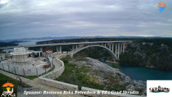 Skradin, řeka Krka, most A1
