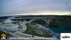 Skradin, řeka Krka, most A1