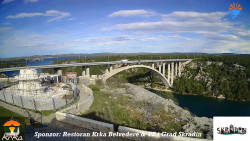 Skradin, řeka Krka, most A1