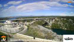 Skradin, řeka Krka, most A1