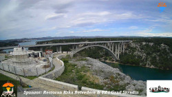 Skradin, řeka Krka, most A1