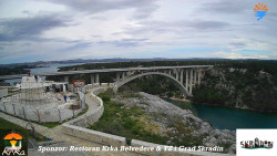 Skradin, řeka Krka, most A1