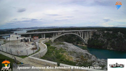 Skradin, řeka Krka, most A1