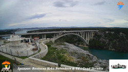 Skradin, řeka Krka, most A1