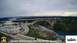 Skradin, řeka Krka, most A1