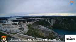 Skradin, řeka Krka, most A1