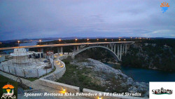 Skradin, řeka Krka, most A1