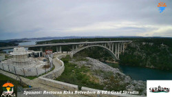 Skradin, řeka Krka, most A1