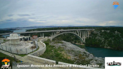 Skradin, řeka Krka, most A1