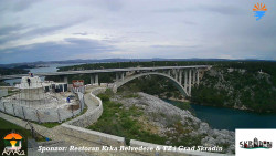 Skradin, řeka Krka, most A1