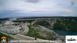 Skradin, řeka Krka, most A1