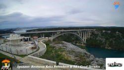 Skradin, řeka Krka, most A1