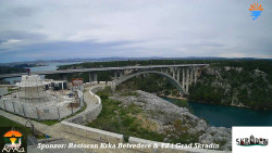 Skradin, řeka Krka, most A1